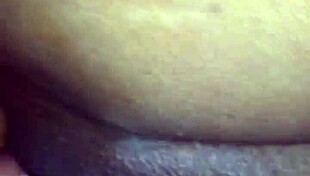 in this homemade video, he eats and strokes her ebony pussy until it shakes