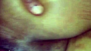 in this homemade video, he eats and strokes her ebony pussy until it shakes