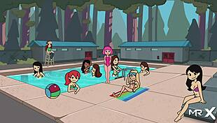 camppinewood pajama party anal fun