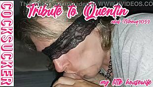 this mature blonde mommy does a homemade blowjob tribute to quentin