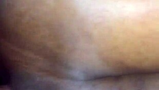 in this homemade video, he eats and strokes her ebony pussy until it shakes