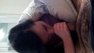 amateur brunette sucking monster cock blowjob part 1