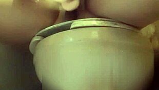 Teasing my cousin with playful actions at home