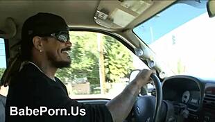 I admire her big tits bouncing in my hands.