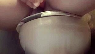 Teasing my cousin with playful actions at home