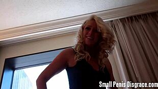 your tiny 18+ penis gets mocked in femdom masturbation pov scene