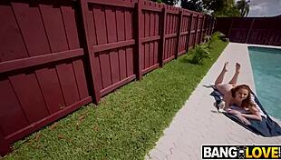 she fucks gardener jay bangher and madison morgan in nature