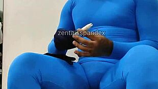 Zentai injection medical fetish scene!