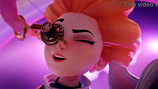 double dicked dragon futa stuffs tristana full of cum