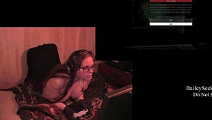 Naked Brunette BBW With Tattoos And Piercings Plays Fetish Game