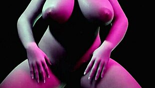 I watch thick milf dance naked with glasses.