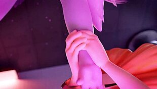 double dicked dragon futa stuffs tristana full of cum