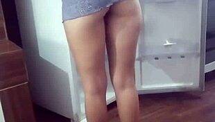 man, i filmed my stepmom cleanin’ the fridge near naked, oops