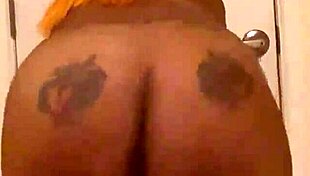 hoochie mama shakes big ass with pussy exposed