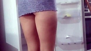 man, i filmed my stepmom cleanin’ the fridge near naked, oops