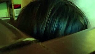 Kristine Performs a Detailed Blowjob with Glasses in Homemade Setting