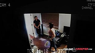 cleaning chick polishes bruno's big cock in various poses