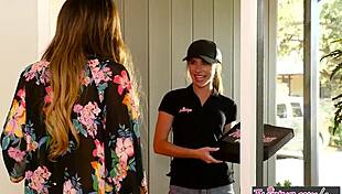 In This Twistys Scene, Anya Olsen And Jaclyn Taylor Explore A Playful Sausage Substitution With Petite Teens