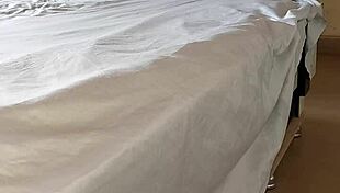 my petite girlfriend begs me to fuck her hard after work, craving that big black cock