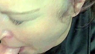 Miss Samantha Delivers Intense Deepthroat Leading to Cumshot