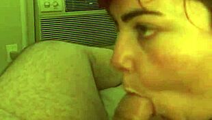 Redhead knows how to deepthroat couple