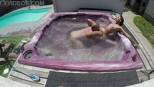 chubby milf shoves chocolate santa into hairy pussy masturbating juicy pawg for christmas