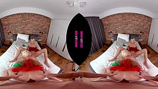 Two Blonde Elves Brighten Christmas