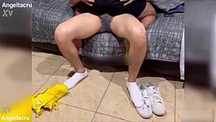 stepbro begs me not to shower for gym fuck and cum in ass