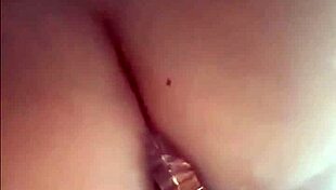 Blonde teen 18+ and transparent anal dildo