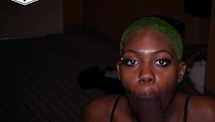 ebony guy gets facial like basquiat painting