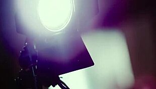 Silent night with sexy topless brunette model