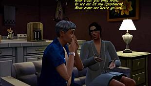 Intense Sims parody with shemale threesome.
