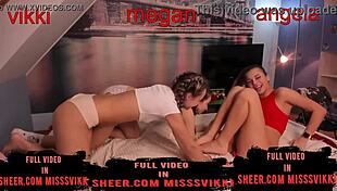 Three amateur teens film on webcam