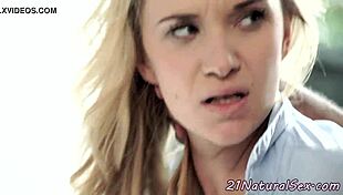 The euro babe gets fucked doggystyle by the tattooed model