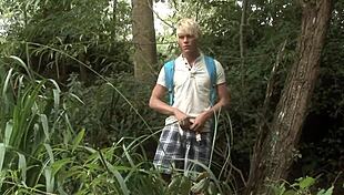 Beau Blond Gets Fucked Hard In The Forest