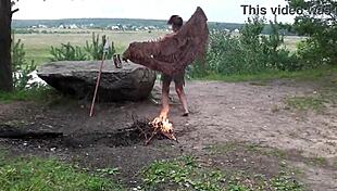 stone age version 4 features mature outdoor amateurs in neutral setting