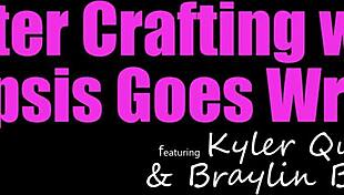 קיילר קווין מתגרה באח חורג עם הפתעה נאווה של קישוט ביצי פסחא סקסי