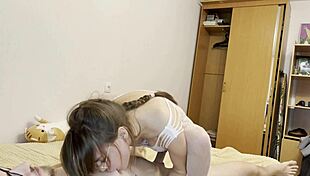 i can’t believe i rode my friend hard for that cumshot. those pigtails and glasses got me wild.