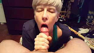 Hers Sucking Cock Au Naturele with Natural Tits