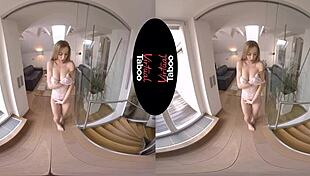 virtual taboo - cum for me with shaved pussy orgasm