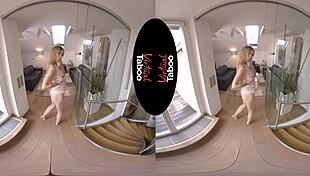 virtual taboo - cum for me with shaved pussy orgasm