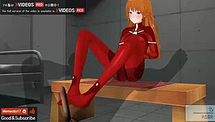 Uncensored Hentai Asuka Footjob And Jerk Off Instruction Asmr