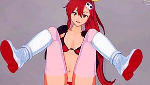I'm Yoko Littner, the skinny babe from Gurren Lagann, and I'm so horny I need hardcore sex right now.