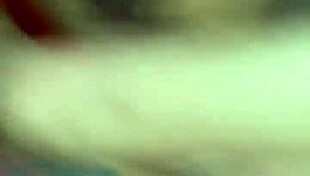 Redhead couple cums on petite tits tattooed