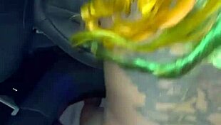 Fucked Hard in the Benz with Ebony Babe on Monster Cock