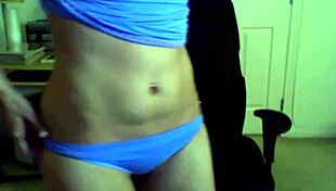 Sexy Blonde Teasing Livestream