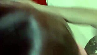 Redhead couple cums on petite tits tattooed