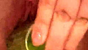 Horny Teen Shoves Cucumber Deep as a Dildo in Wild Solo Play.