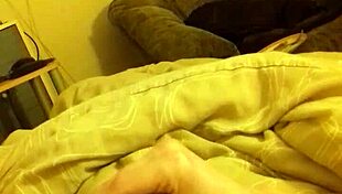 Wanking Big Cock in Bedroom for Cumshot