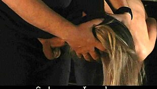 very skinny blonde tormented and masturbated 😈🔥